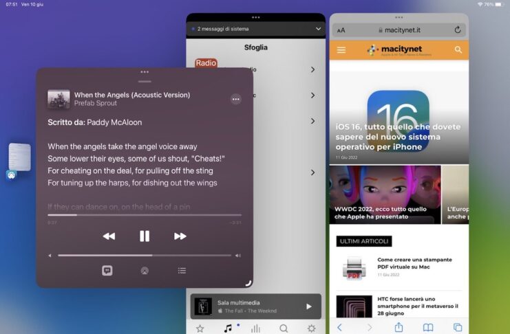 Come funziona Stage Manager su iPadOS 16