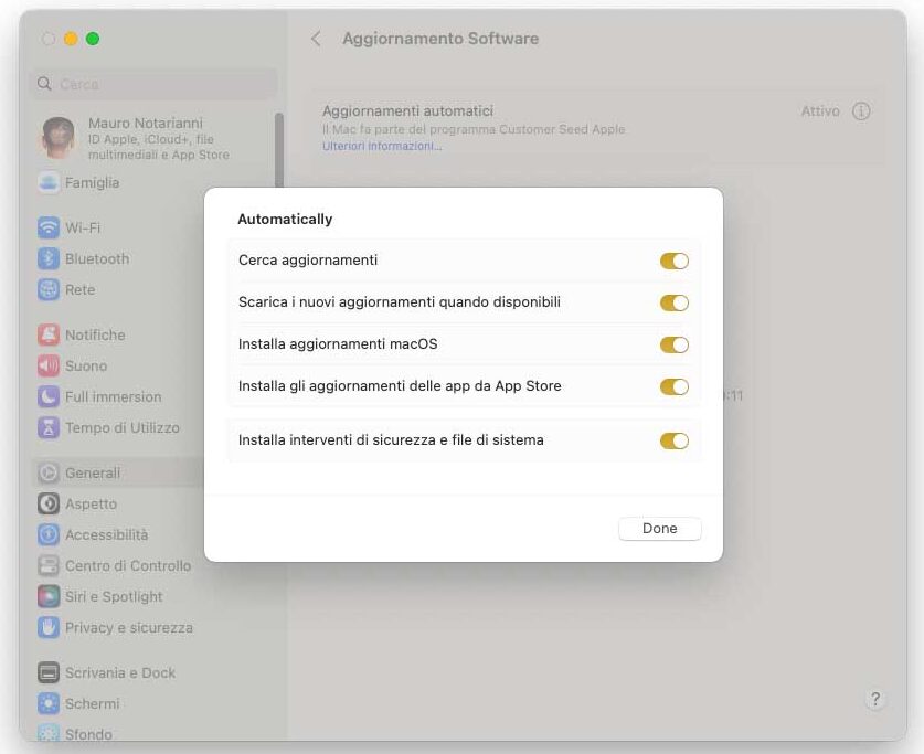 macOS Ventura si aggiorna senza riavvio con Rapid Security Response