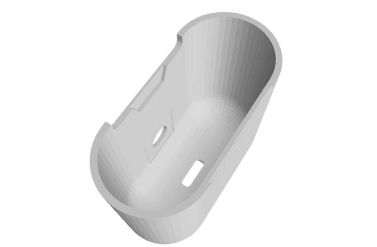 Studente stampa in 3D involucro sostitutivo per AirPods con tanto di porta USB-C