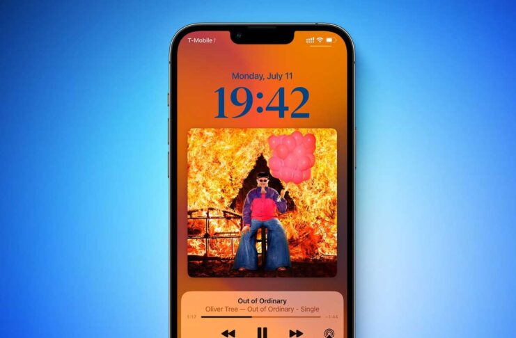 Nell’ultima beta di iOS 16, player musicale a tutto schermo nella schermata di blocco