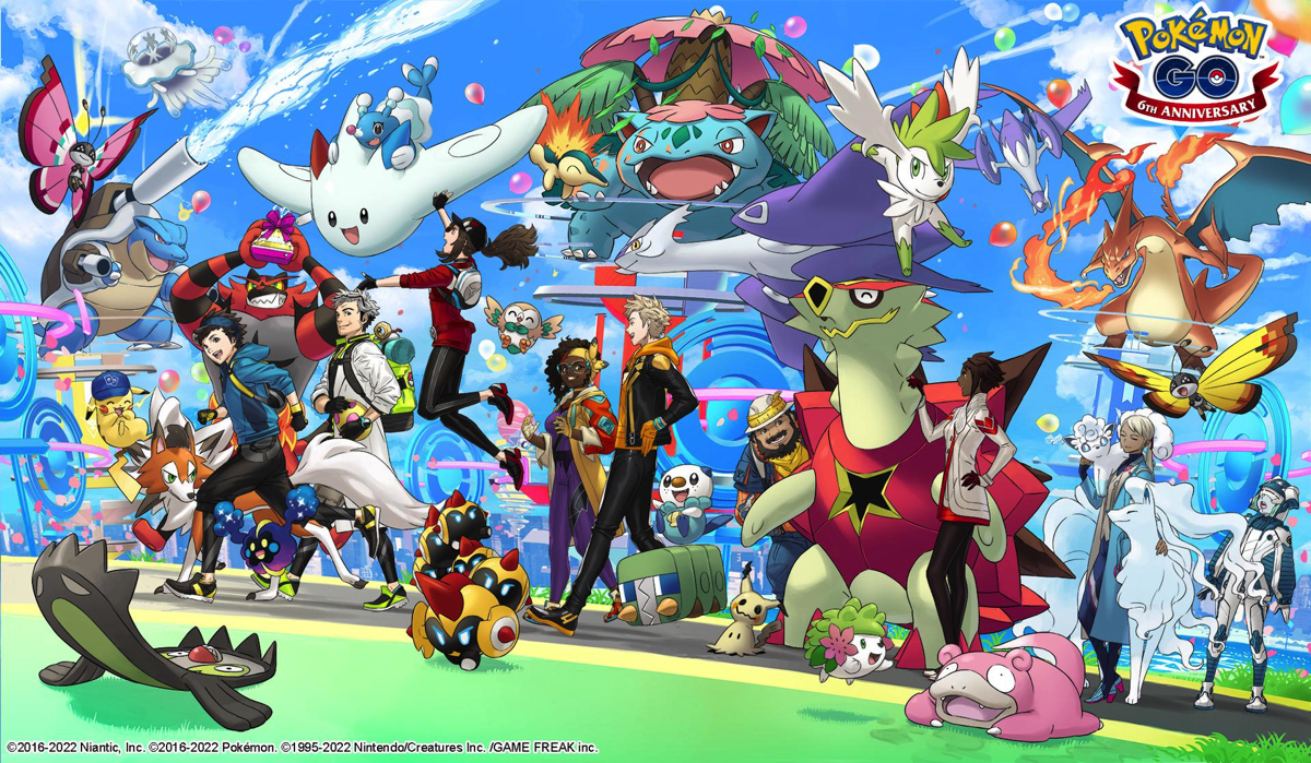 Niantic festeggia sei anni di Pokemon Go con eventi speciali