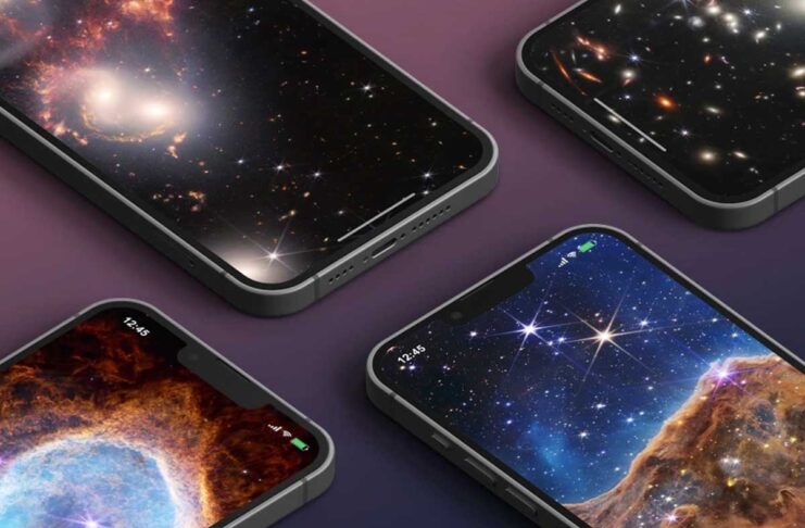 Gli sfondi per iPhone del James Webb Telescope