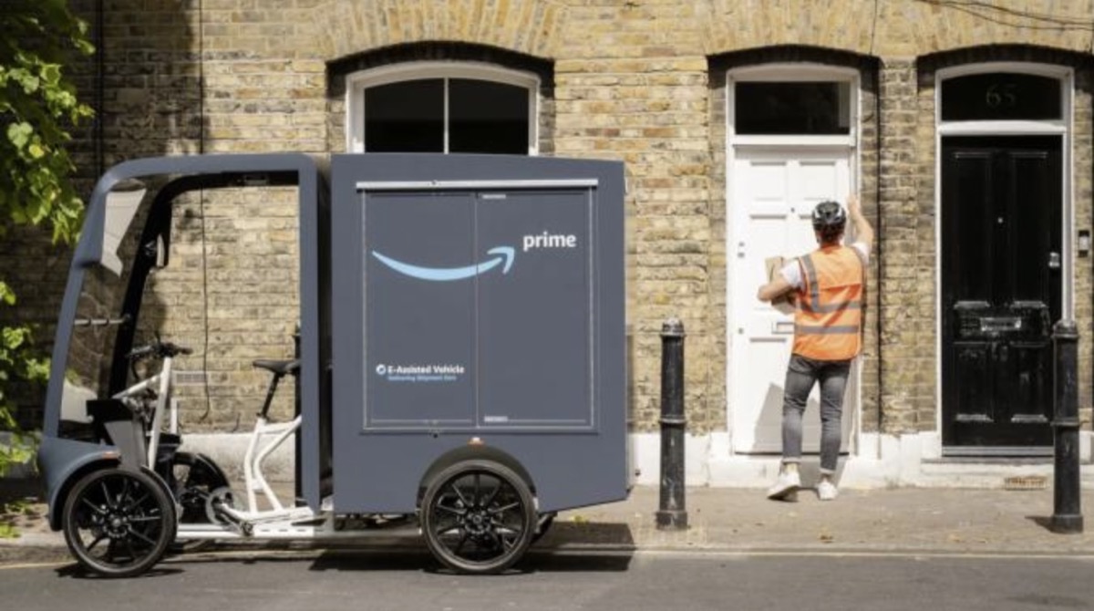Amazon consegna in e-bike e a piedi a Londra