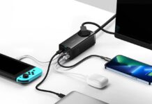 Baseus GAN65, il caricatore da 65 Watt con 5 porte Baseus GAN65, il caricatore da 65 Watt con 5 porte