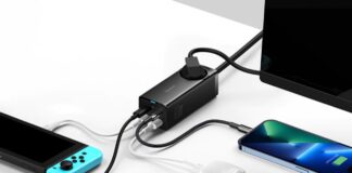 Baseus GAN65, il caricatore da 65 Watt con 5 porte
