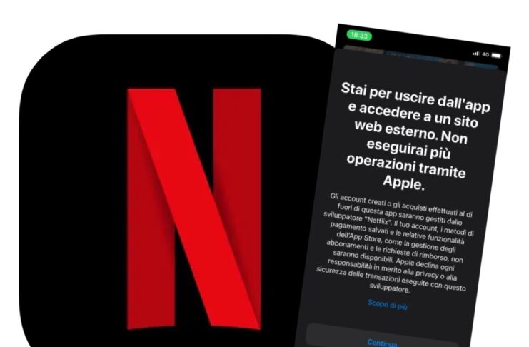 L’app iPhone di Netflix reinderizza alla registrazione esterna