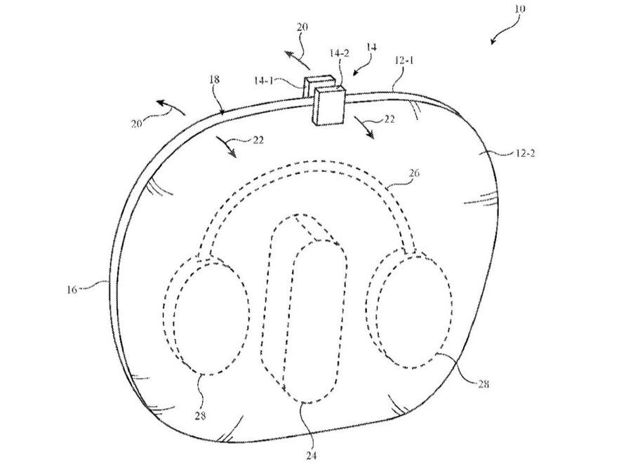 La nuova custodia AirPods Max rivelata da un brevetto Apple
