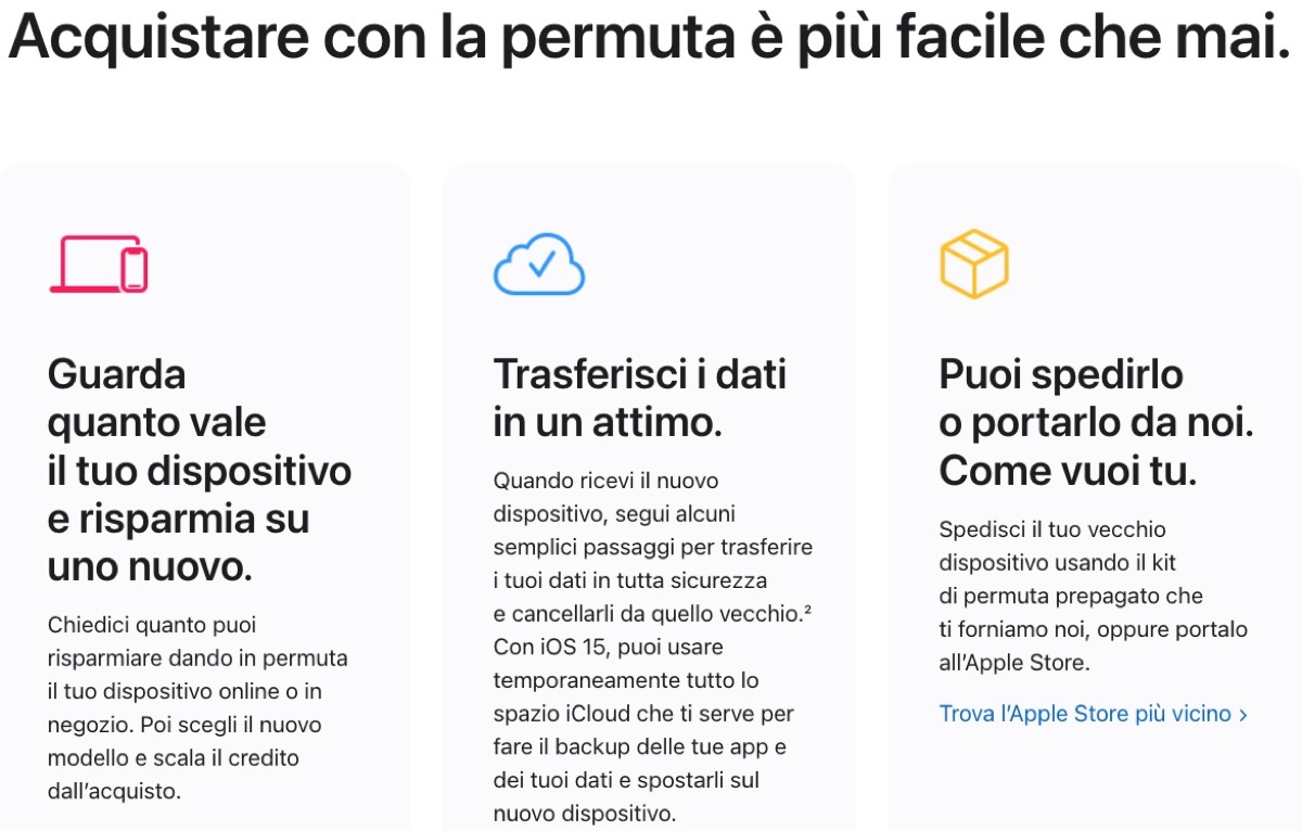 Valore permuta Apple al ribasso, quanto vale il vostro usato Valore permuta Apple al ribasso, quanto vale il vostro usato