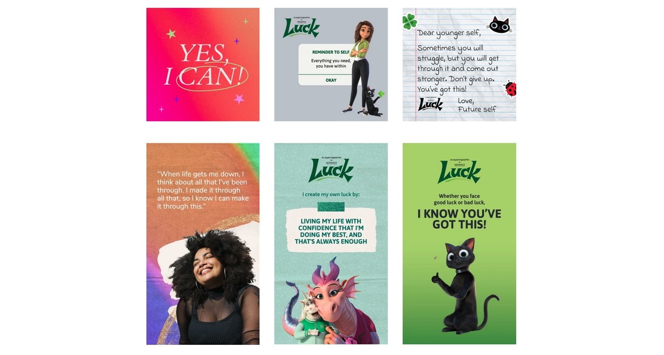 Adobe mette in evidenzia le donne che hanno lavorato al film Luck su Apple TV+ Adobe mette in evidenzia le donne che hanno lavorato al film Luck su Apple TV+