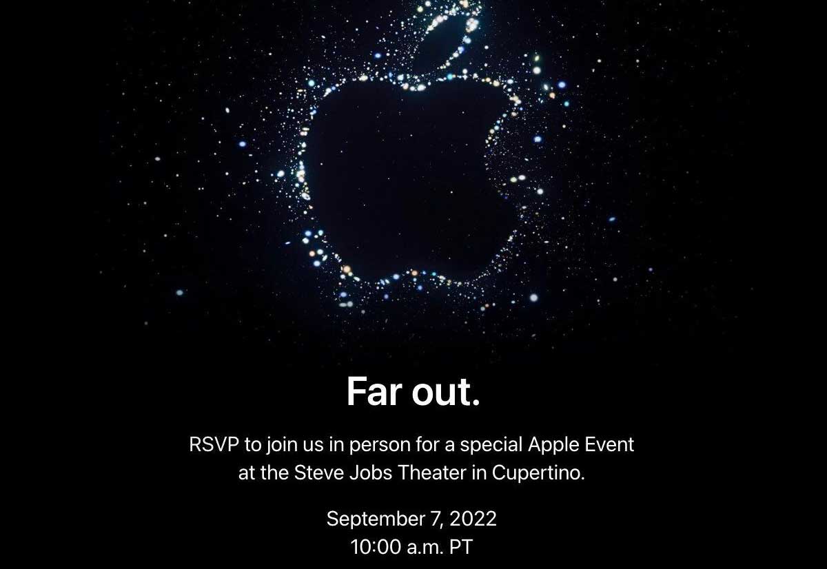 Ufficiale l’evento Apple del 7 settembre: arrivano iPhone 14 e altre novità