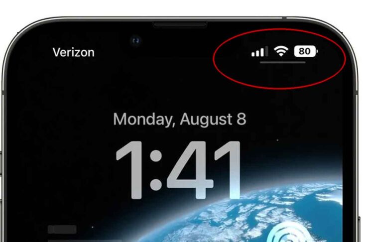 Con la beta 5 di iOS 16 la percentuale batteria nella Barra di Stato