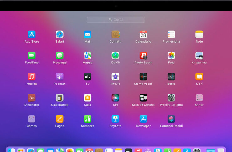 macOS, come aumentare o diminuire righe e colonne nel Launchpad