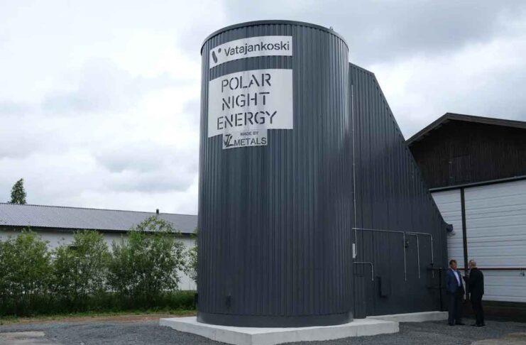 Una batteria di sabbia in funzione in Finlandia