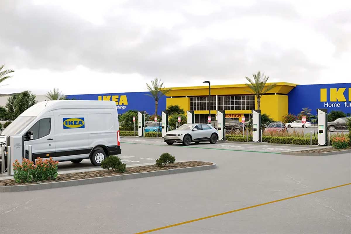 Nuove colonnine di ricarica veloce nei negozi USA di IKEA