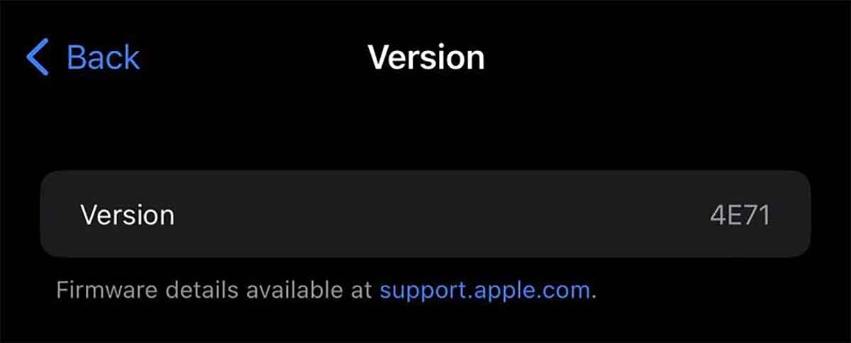 iOS 16, Apple indicherà dettagli sugli aggiornamenti firmware AirPods