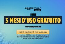 Amazon Music Unlimited: la prova del servizio è gratis per 3 mesi