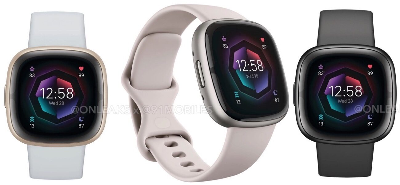 Fitbit Inspire 3, Sense 2 e Versa 4 trapelano nei render