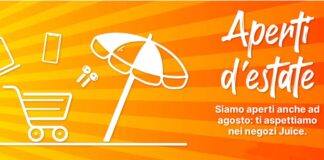 Juice, negozi aperti in agosto, sconti Apple ultimi giorni