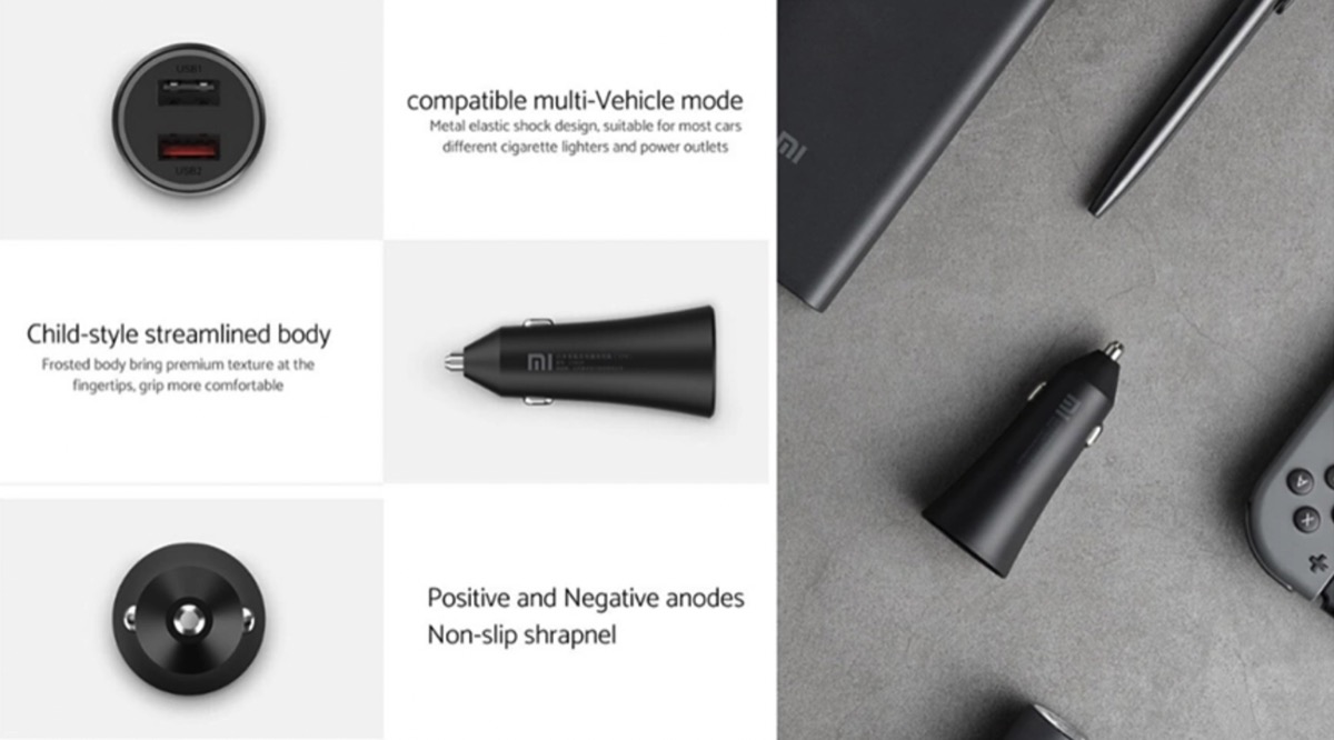 Mi Dual Charge, il caricatore per l’accendi sigari dell’auto da 37W a 12,99 euro