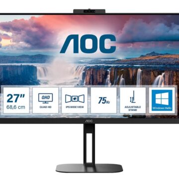 AOC lancia tre nuovi monitor serie V5 per videoconferenze