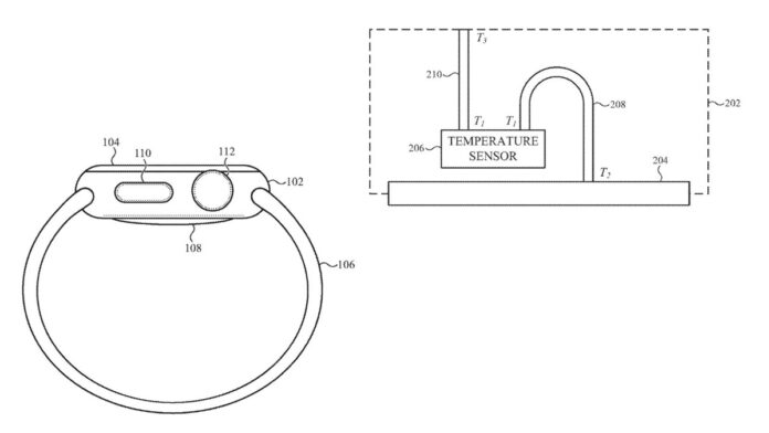 Nel brevetto Apple il sensore per misurare la temperatura prima del lancio di Apple Watch 8