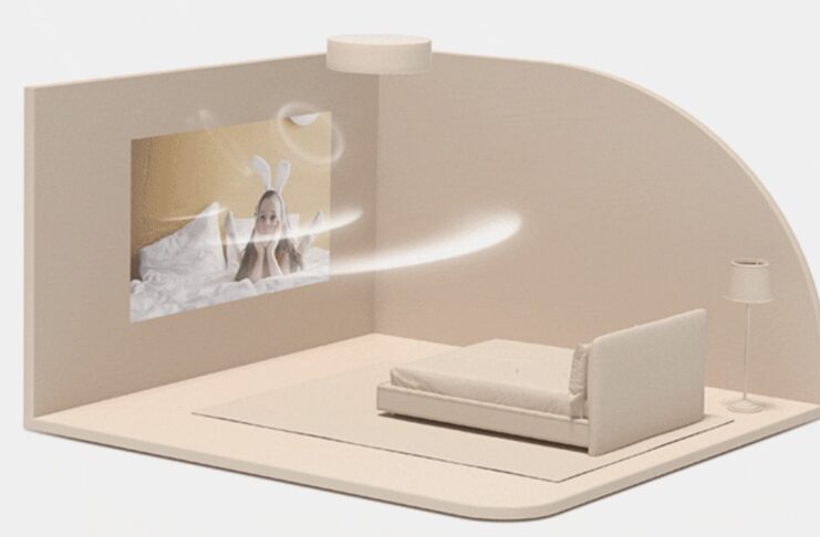 XGIMI Magic Lamp e il video proiettore scompare nella lampada a soffitto