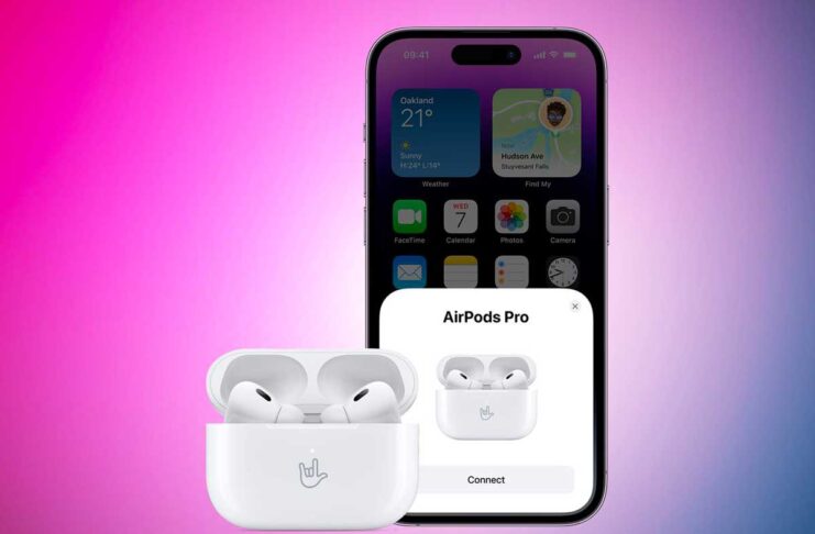AirPods Pro 2, l’incisione appare anche nella schermata di abbinamento