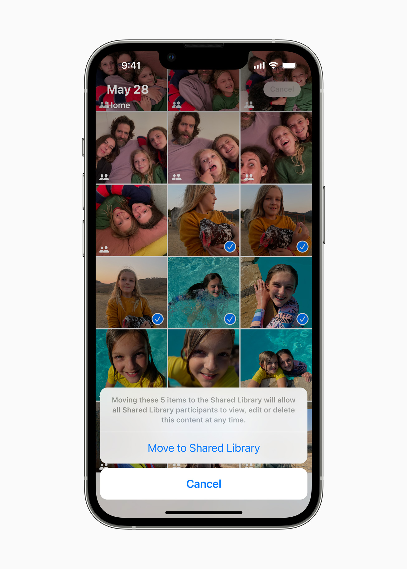iOS 16, Apple rinvia la funzione Libreria foto condivisa di iCloud
