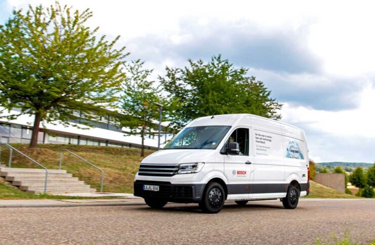 Bosch testa i furgoni a celle a combustibile