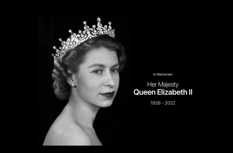 Apple omaggia la Regina Elisabetta II sulla homepage