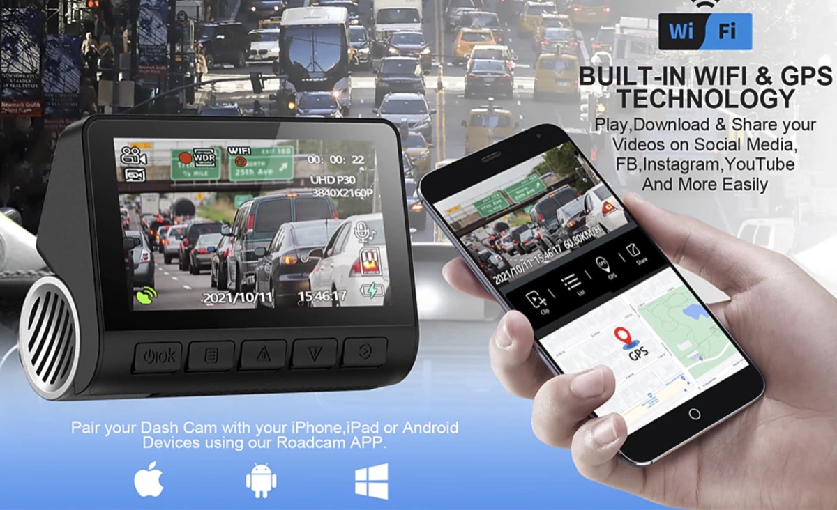 La Dash Cam 4K con doppia visuale a 70 euro spedita