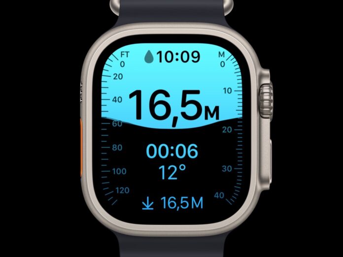 Apple Watch Ultra, prova subacquea dell’app Profondità