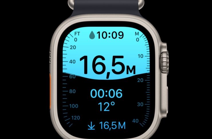 Apple Watch Ultra, prova subacquea dell’app Profondità