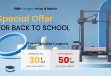 Stampanti 3D e incisori laser a partire da $ 99 col Back to School di LONGER Stampanti 3D e incisori laser a partire da $ 99 col Back to School di LONGER
