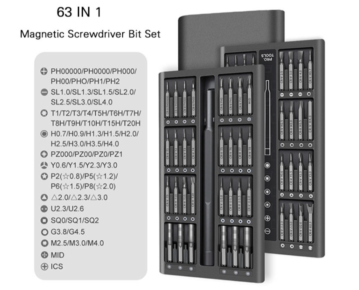 Set cacciaviti magnetici Xiaomi 63 in 1 a 17 euro
