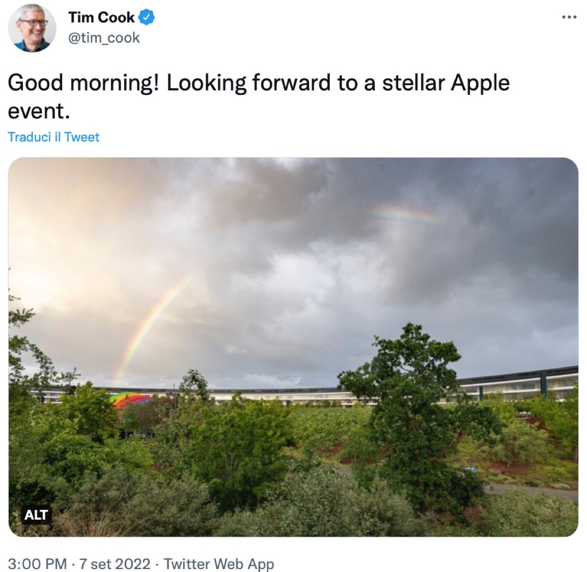 iPhone 14 e satellite, ora sembra suggerirlo anche Tim Cook