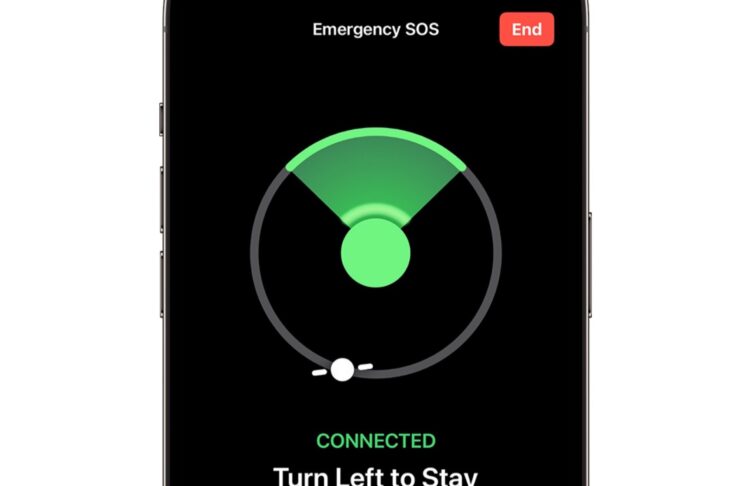 In iOS 16.1 la demo della connessione satellitare per iPhone 14