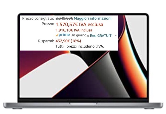 Sconti Amazon dal 12 al 18 % su Mac mini, MacBook e accessori