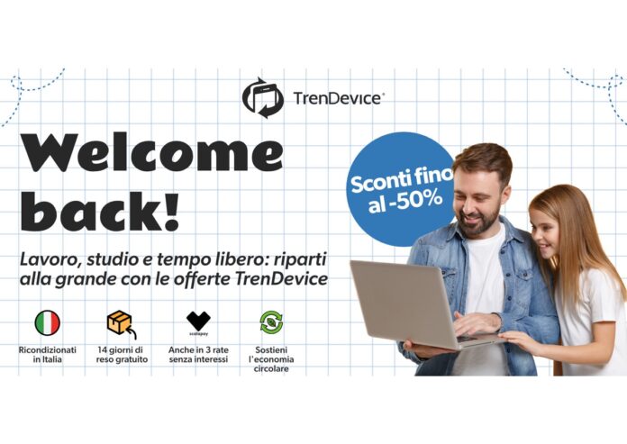 Fino al -50% con Welcome Back TrenDevice: sconti su iPhone, iPad e Mac Ricondizionati