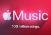 Apple Music celebra 100 milioni di canzoni