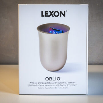 Recensione Lexon Oblio, stazione di ricarica wireless con santificazione bella anche in salotto