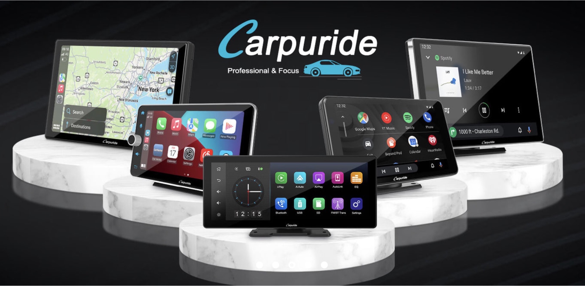 Carpuride W103, Carplay e Android Au Wide e con doppio Bluetooth su tutte le auto