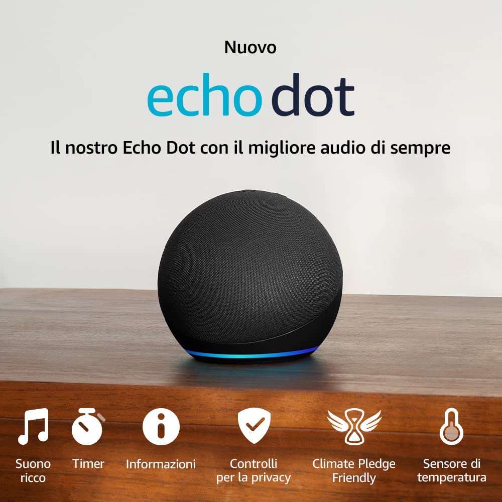 La miglior offerta su Amazon Echo Dot, solo 19,99 euro