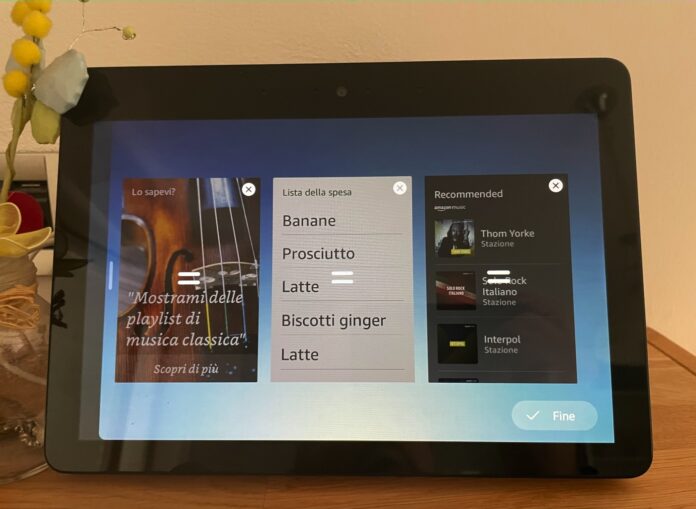 Arrivano i Widget su Amazon Echo Show 8, 10 e 15, più facile comunicare