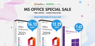 Microsoft Office, varie versioni in sconto a partire da 12,29 euro