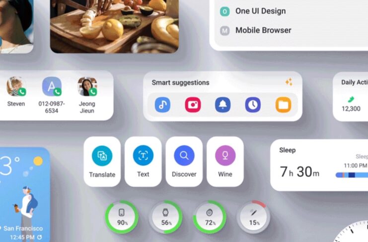 Samsung UI 5 attinge a piene mani da iOS 15 e iOS 16