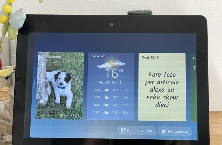 Arrivano i Widget su Amazon Echo Show 8, 10 e 15, più facile comunicare in famiglia