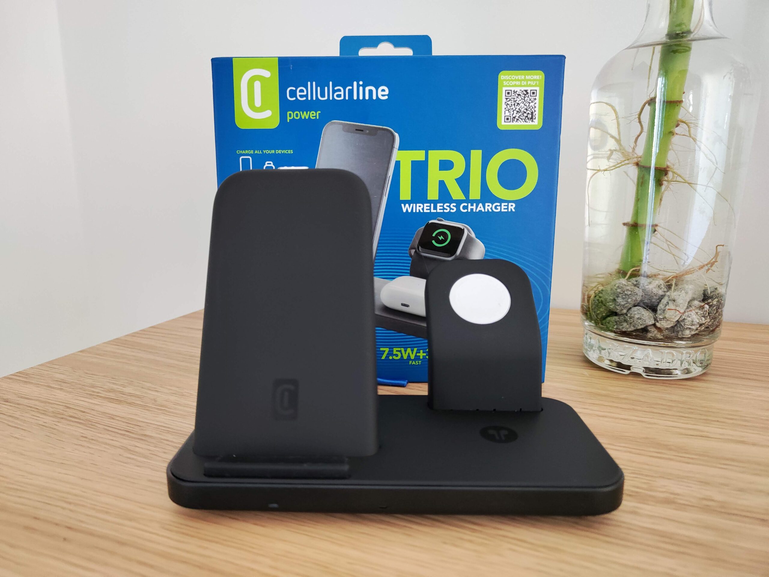 Trio wireless charger review, from Cellularline, the all-in-one charging solution for Apple devices