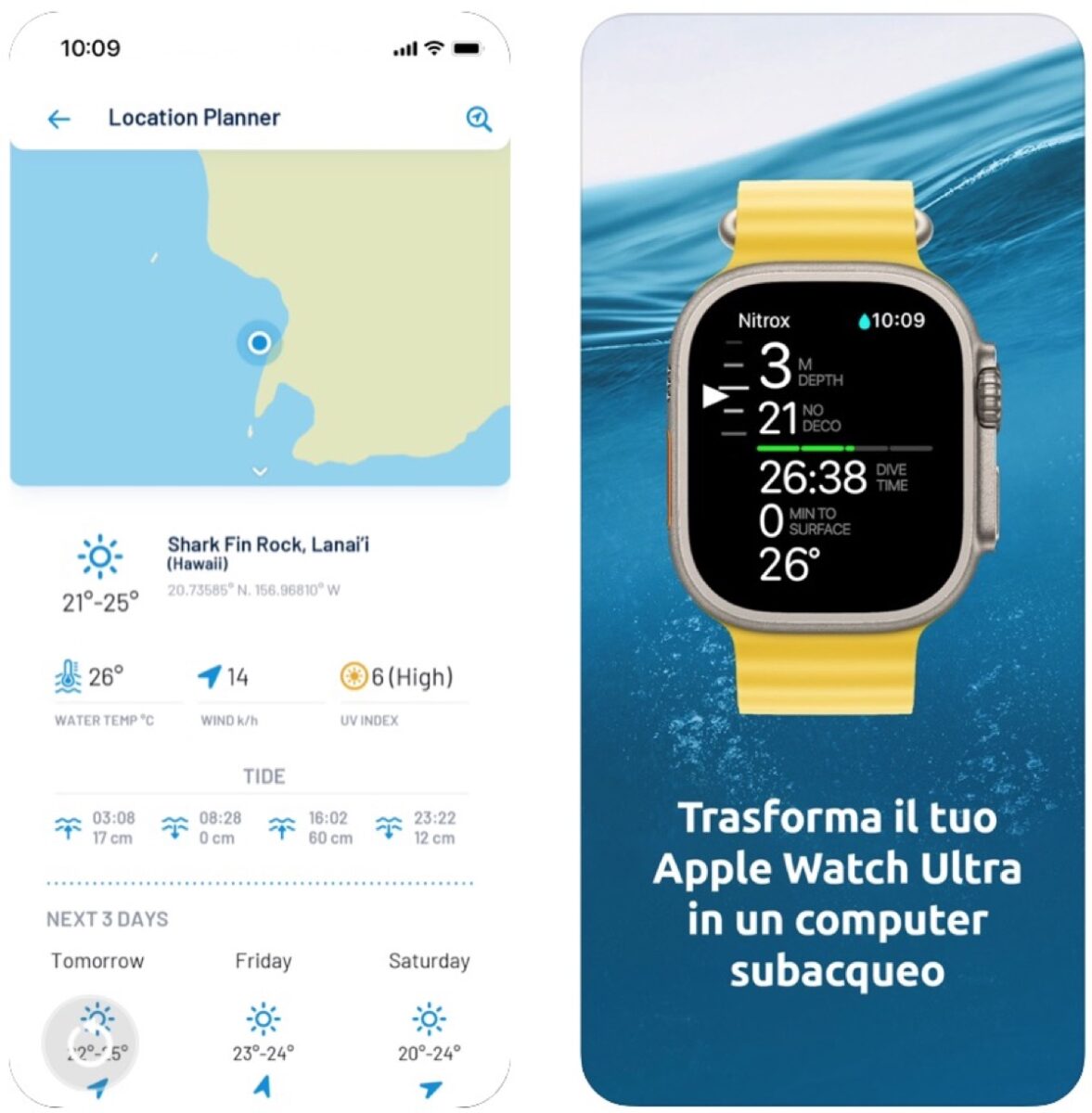 Apple annuncia l’app Oceanic plus per Apple Watch Ultra