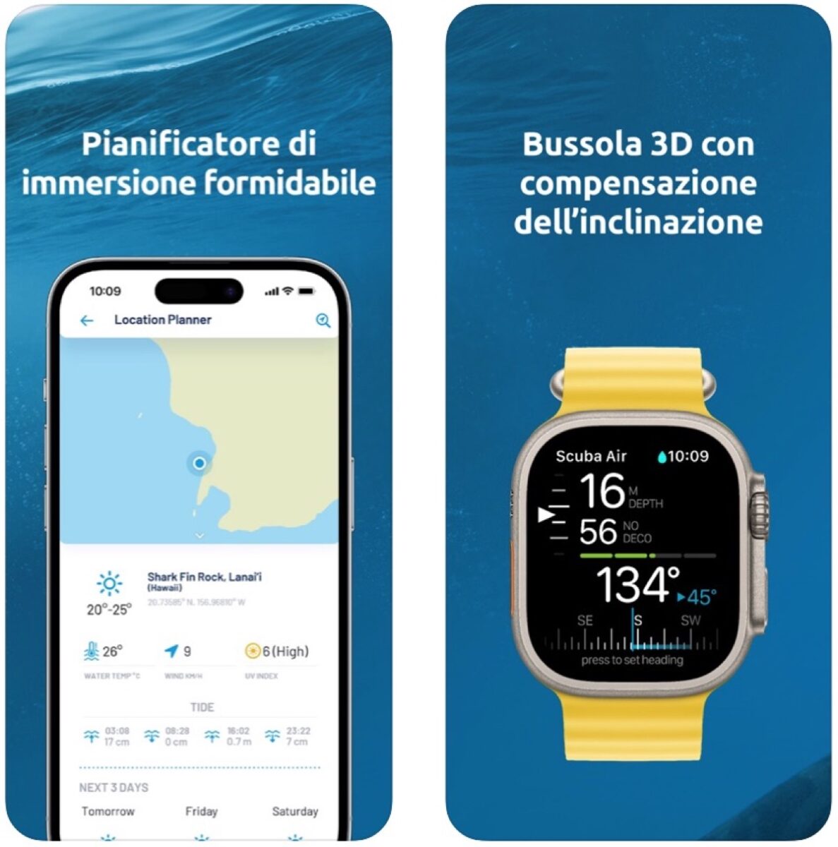 Apple annuncia l’app Oceanic plus per Apple Watch Ultra